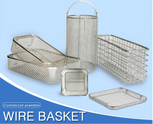 Non arrugginisce la protezione dell'ambiente di Mesh Basket For Filter del nastro metallico di acciaio inossidabile