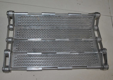 Collegamento su ordinazione Mesh Bakery Conveyor Belt, acciaio galvanizzato del piatto della stecca di acciaio inossidabile della catena del metallo di acciaio al carbonio 304 316