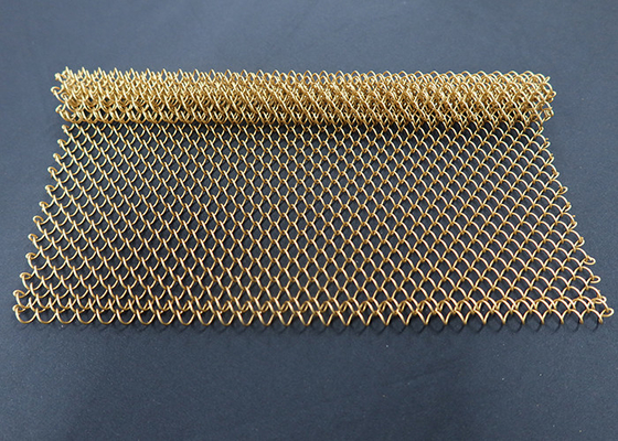 drappi della bobina di Mesh Drapery Decorative Wire Mesh del metallo di 1.2mm per la tenda