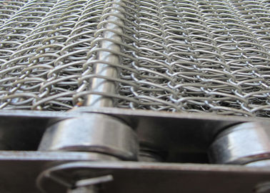 Riscaldi il metallo pesante Mesh Conveyor Belt, il acciaio al carbonio del cavo della patata di acciaio inossidabile dell'alimento del tunnel degli strizzacervelli 304 316
