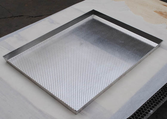 metallo di alluminio di 0.8mm che cuoce i fori del giro di Tray Perforated Drying Pans With