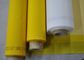 Maglia bassa di stampa dello schermo del poliestere del monofilamento di allungamento con bianco e giallo