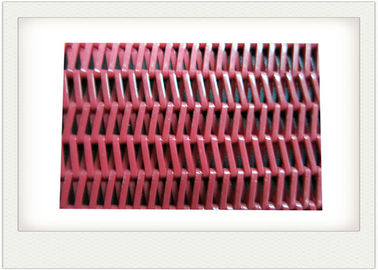 Cinghia rossa della maglia del poliestere con il trasportatore a spirale per l'essiccatore/la disidratazione dei fanghi dell'alimento