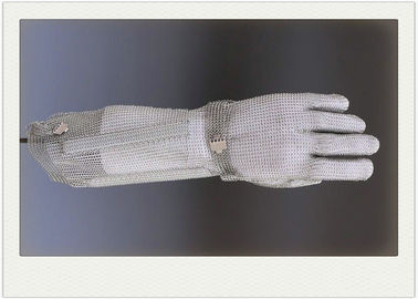 316L più i guanti lunghi di sicurezza della maglia dell'acciaio inossidabile della sezione con la cinghia di nylon per macello