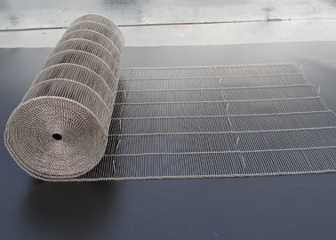 Nastro trasportatore piano della rete metallica dell'acciaio inossidabile della flessione di 316 gradi per il forno
