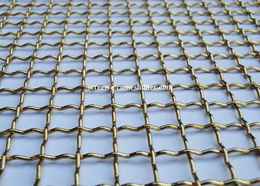 Rete metallica unita metallo decorativo tessuta ottone dell'acciaio inossidabile della rete metallica