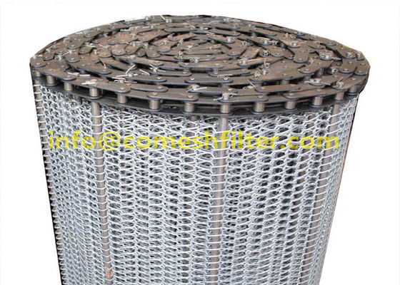 Metallo galvanizzato ad alta temperatura Mesh Conveyor Chain Driven Belt di acciaio al carbonio per l'essiccazione del legno del forno