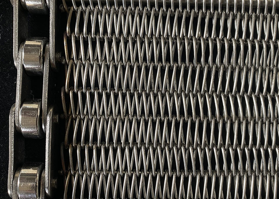 Un buon prezzo. Cintura trasportatrice in rete di acciaio inossidabile ad alta temperatura per l'industria alimentare in linea