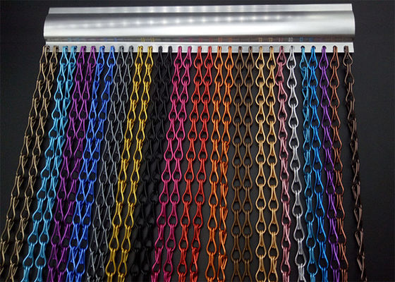 Un buon prezzo. Catena a catena in metallo per il legame con la tenda doppio gancio 90x210cm colore personalizzato in linea