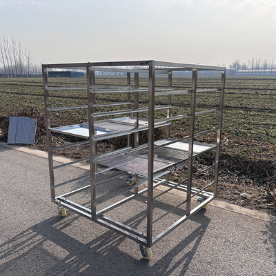 Un buon prezzo. Cucina commerciale 6 Livello 304 Acciaio inossidabile lamiera padella vassoio da forno scaffale di asciugatura carrello in linea