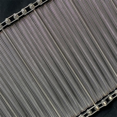 Un buon prezzo. Cintura di maglia a spirale in acciaio inossidabile Balance Weave Mesh Belt con catena per trasportatore in linea