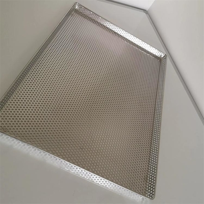 Un buon prezzo. Acciaio inossidabile 304 perforato Rectangular asciugatura cottura Servito vassoio foglio di padella per il forno di congelamento in linea