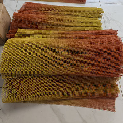 Un buon prezzo. Customized Double tone  Aluminium Chain Link Wire Mesh coil Curtain ceiling  for Hotel or restaurant interior  architectural decoration in linea