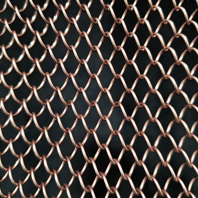 Un buon prezzo.  Metal Mesh Curtain Bronze finish Hanging Wire Mesh Room Dividers For Ceiling in linea