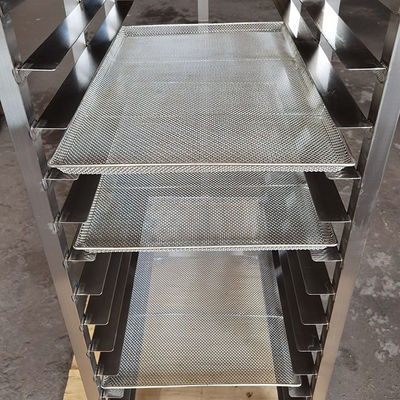 Un buon prezzo. Custom Size Food Grade 304 Stainless Steel Drying Rack Trolley for 600x400 Trays in linea