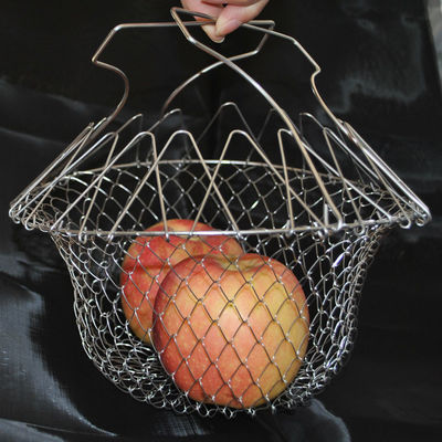 Un buon prezzo. Metallo 201 un diametro di 304 dell'acciaio inossidabile canestri della frittura/del canestro 220mm vaschetta porta-trucioli in linea