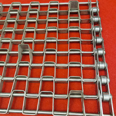 Un buon prezzo. Heavy Duty Stainless Steel 316 Honeycomb Mesh Conveyor Belt with Baffle in linea