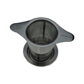 Un buon prezzo. Doppio filtro del tè dell'acciaio inossidabile del commestibile dell'orecchio 304 con la copertura del tè in linea