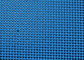 Cinghia blu della maglia del poliestere del foro quadrato, industrie alimentari che si asciugano, lavare e trasportatore
