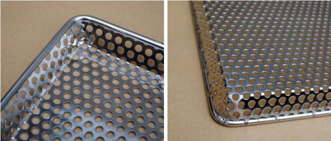 Acciaio inossidabile 304 del commestibile Tray Customized di perforazione perforato 316 metalli 9