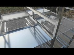 Carrozzeria per il rivestimento di scaffalature da asciugatura in acciaio inox