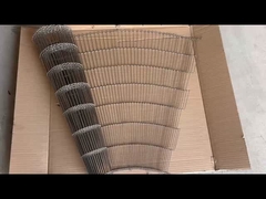 Cintura trasportatrice a maglia di acciaio inossidabile 304 per cioccolato