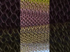 Decorazione di soffitti a bobina di metallo, tende in alluminio, schermo a maglia di filo di alluminio