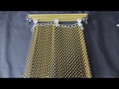 Acciaio di alluminio a spirale, filo di bobina, rete di vetro, soffitto, tenda, tracciato, soffitto