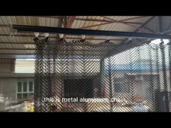 Tenda a spirale in metallo decorativo per facciata, colore oro