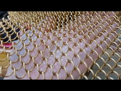 Tessuto a spirale metallico decorativo per matrimoni, divisorio a cascata