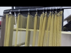 Cornice decorativa a maglia metallica in oro Cornice a maglia metallica per interni