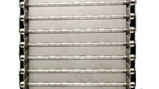 Nastro trasportatore in rete a stecche con piastra a catena in acciaio ad alto tenore di carbonio incernierato per macchina CNC