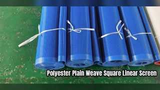 Nastro trasportatore in rete di poliestere a trama semplice per la produzione di carta