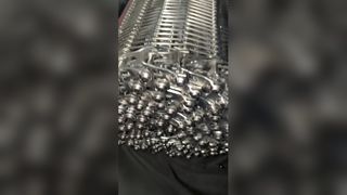 Nastro trasportatore di raffreddamento del cerchio di raffreddamento del tunnel di raffreddamento del pane a maglia della macchina a spirale dell'acciaio inossidabile del metallo flessibile