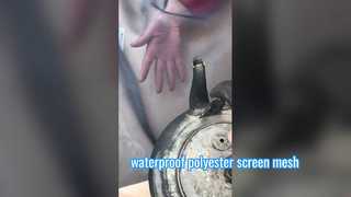 Rete impermeabile in poliestere di colore nero da 65 micron