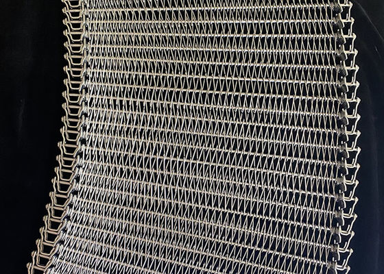 Cavo Mesh Conveyor Belt Heat Resistant del congelatore di 304 tunnel