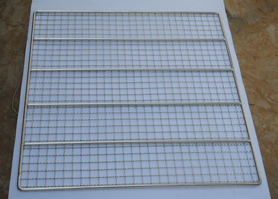 Cavo Mesh Grill For Baking Food di acciaio inossidabile di Oven Barbecue Net Cooking 2mm