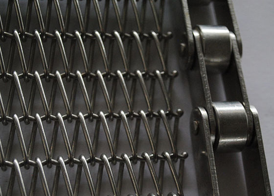 Nastro in rete metallica a catena per trasportatori in acciaio inossidabile 304, resistente alle alte temperature