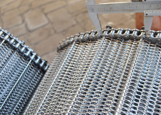 Metallo Mesh Conveyor Belt del commestibile 304SS 120cm per il raffreddamento lavante bollente