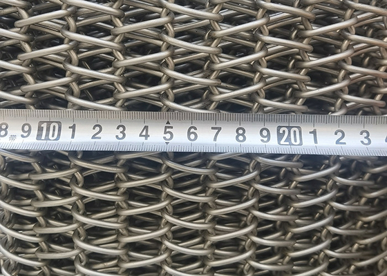 Un buon prezzo. Cavo a spirale Mesh Conveyor Belt Heat Resistant dell'acciaio inossidabile 2080 1050 gradi in linea