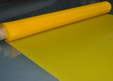 Un buon prezzo. Maglia gialla di stampa dello schermo del poliestere 48T per stampa di vetro, 70 micron in linea