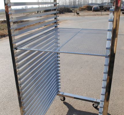 Un buon prezzo. 304 polacchi/che sabbiano dello scaffale del carrello di acciaio inossidabile trattamento di superficie in linea