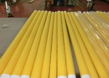 Un buon prezzo. Maglia bassa di stampa dello schermo del poliestere del monofilamento di allungamento con bianco e giallo in linea