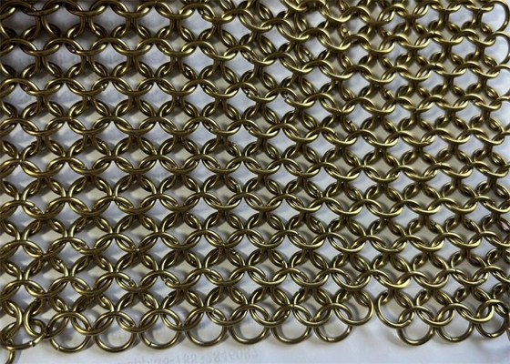 Un buon prezzo. Colore oro Decorativo 316l Acciaio inossidabile Ring Mesh Catena intrecciata in linea