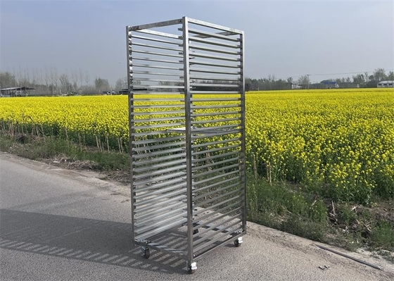 Un buon prezzo. 4 pollici ruote in acciaio inossidabile Rack Trolley 300 kg per la sala asciugatura in linea