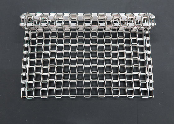 Dimensioni personalizzate in acciaio inossidabile Flat Wire Honeycomb Mesh Conveyor Belt