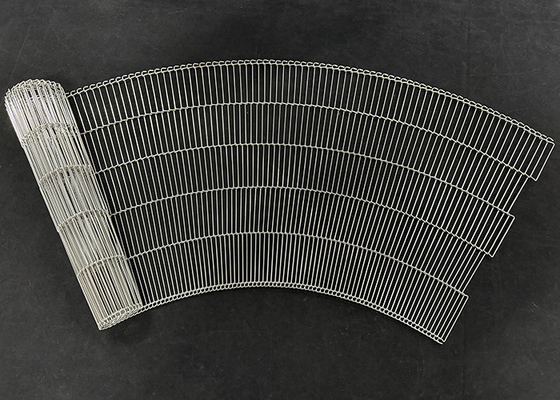 Un buon prezzo. 304 Stainless Steel Ladder Link Wire Mesh Flat Flex Conveyor Belts per trasportatore a curva in linea