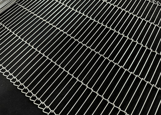 Acciaio inossidabile di qualità alimentare Flessibile Flat Enrober Scala di cioccolato Fascia trasportatrice a maglia di filo per forno