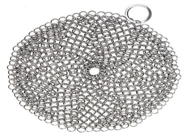 Un buon prezzo. Impianto di lavaggio rotondo della cucina 316l Chainmail per le pentole del ghisa senza ruggine in linea