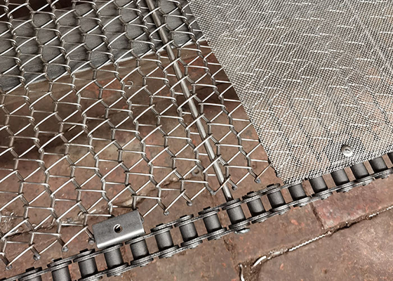 Un buon prezzo. Calore resistente acciaio inossidabile rete di filo metallico catena nastro trasportatore per trasportatore piccolo materiale in linea